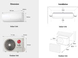 AIRE ACONDICIONADO LG KT097XCR74 18000BTU INVERTER DUALCOOL (VX182C1)
