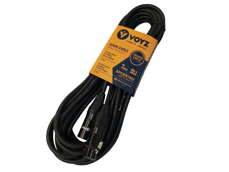 EXT. MICROPHONE CABLE, 1/4-INCH PLUG TO CANNON JACK, 20 FT (6.3 M)