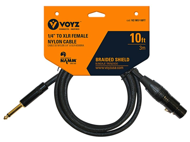 EXT. 1/4" MONO PLUG TO CANNON JACK MICROPHONE CABLE 3M