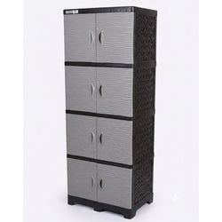 ARMARIO PLASTICO TERESITA/ONDAS 4N CAPUCHINO
