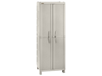 LARGE RIMAX WARDROBE F/CLOTHES RATTAN TAUPE #10369