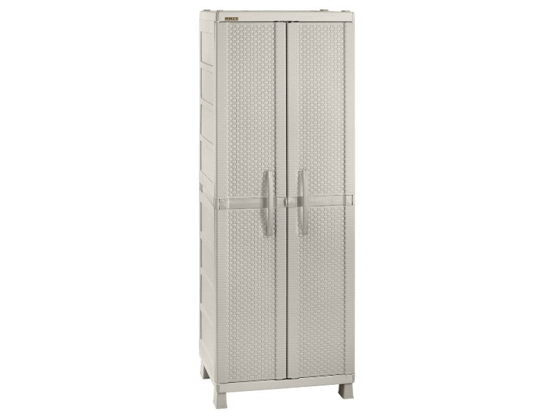 LARGE RIMAX WARDROBE F/CLOTHES RATTAN TAUPE #10369