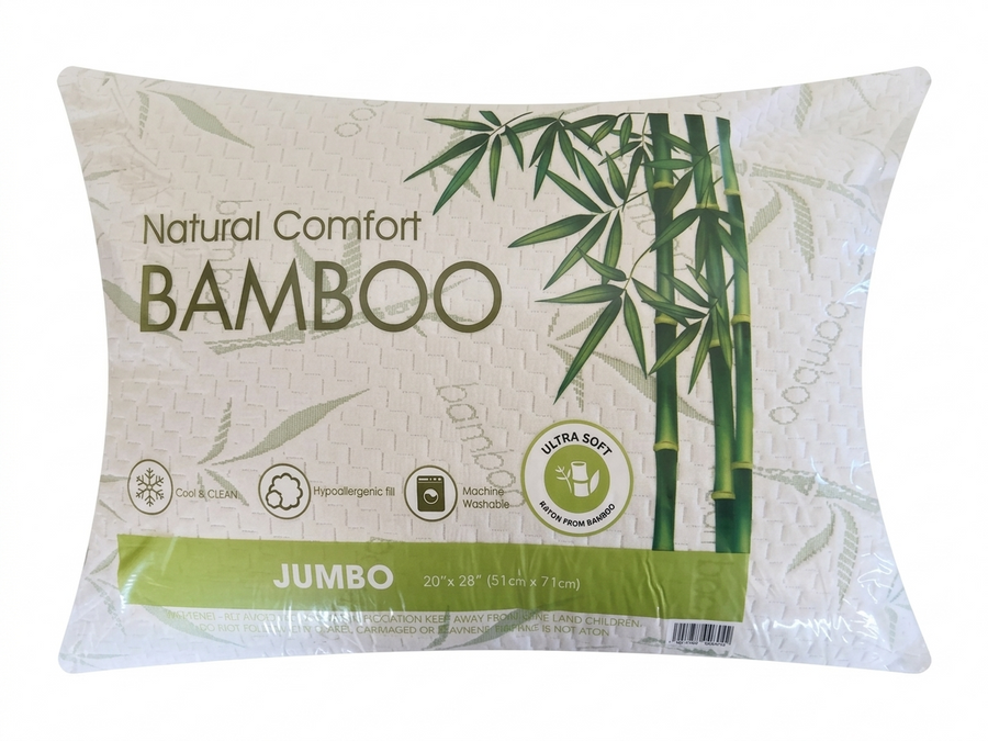 NATURAL COMFORT JUMBO BAMBOO PILLOW