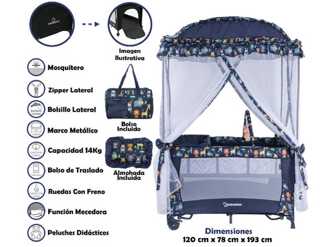 ENCIERRO P/BEBE BEBESITOS BARCELONA575 AZUL