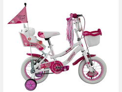 BICICLETA 12 INFANTIL FANTASY MUJER BLANCO/FUCSIA