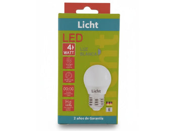 BULB 4W 6500K LITCH LED WHITE LIGHT C100