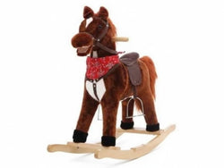 CABALLO MECEDOR MONTABLE CAFE/MOVIL C/SONIDO YZ201