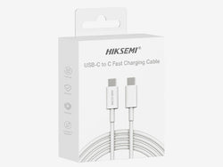 CABLE USB-C A USB-C HS-HUB CBC2C 3A 60W 1M BLANCO