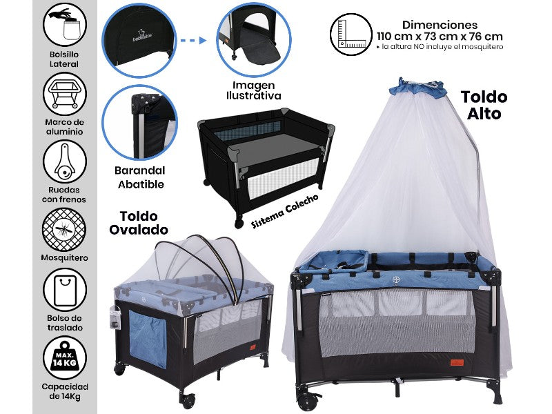 BASSINET/CO-SLEEPER FOR BABY CO-SLEEPER6 BLUE