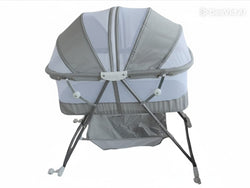 CUNA BEBE BEBESITOS GRIS