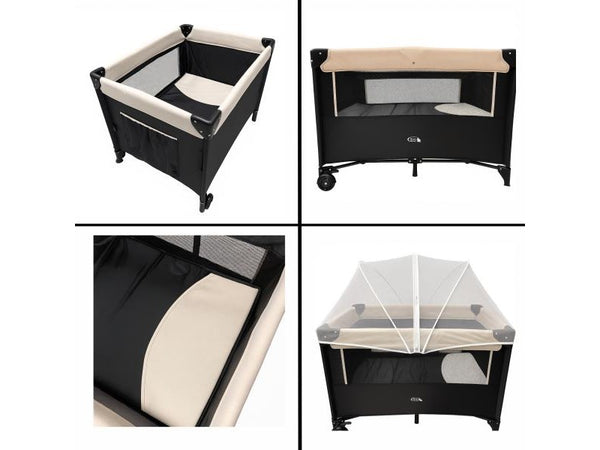 ENCIERRO CUNA COLECHO CORRAL LINK BEIGE/NEGRO