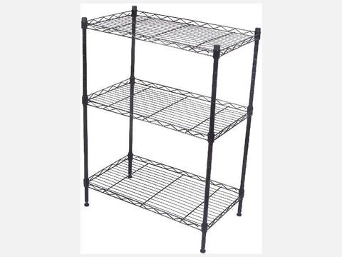 ESTANTE METAL NEGRO 3 NIVELES HT-CR-ESTSR-03