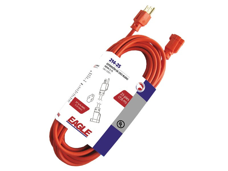 ORANGE POLARIZED EXTENSION CORD EAGLE 25 FT (7.6M)