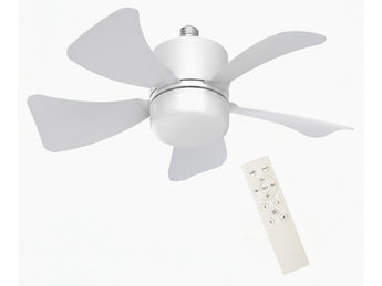 CEILING FAN GEL GE-08603WH E27 15" WITH LIGHT 15W