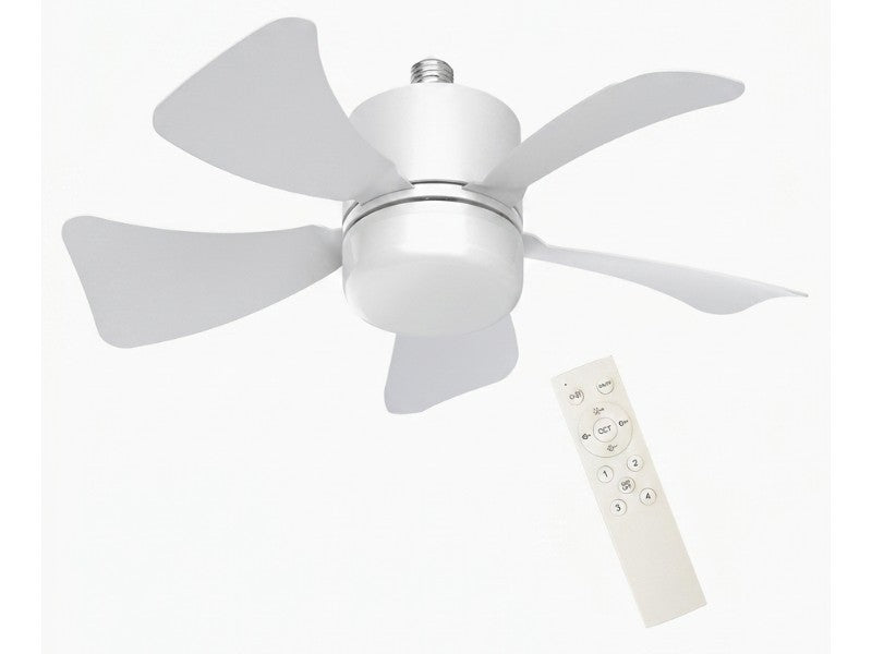 CEILING FAN GEL GE-08603WH E27 15" WITH LIGHT 15W