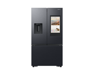 REFRIGERADORA SAMSUNG FRANCESA  31" NEGRA CON PANTALLA  WIFI RF32CG5910B1AP