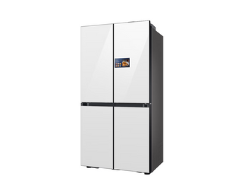 REFRIGERADOR SAMSUNG BESPOKE 23 PIES 4 DOOR AI VISION BEVERAGE CENTER AND DUAL ICE BLANCO RM90F66C1WAP