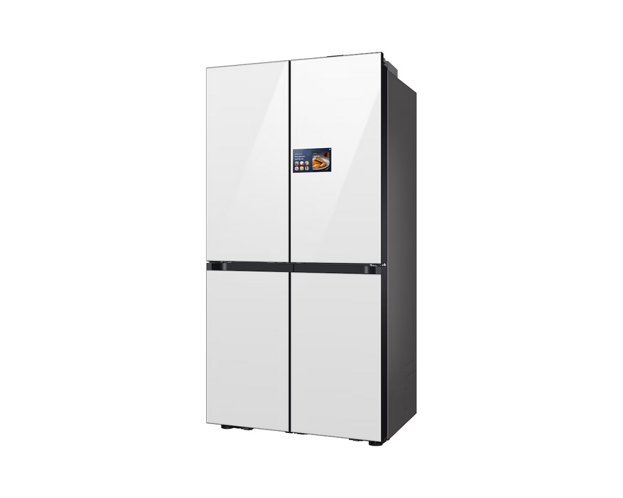 REFRIGERADOR SAMSUNG BESPOKE 23 PIES 4 DOOR AI VISION BEVERAGE CENTER AND DUAL ICE BLANCO RM90F66C1WAP