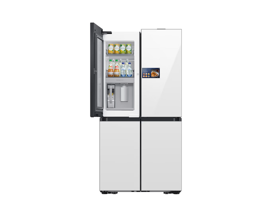 REFRIGERADOR SAMSUNG BESPOKE 23 PIES 4 DOOR AI VISION BEVERAGE CENTER AND DUAL ICE BLANCO RM90F66C1WAP