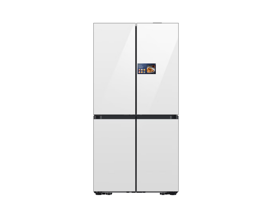 REFRIGERADOR SAMSUNG BESPOKE 23 PIES 4 DOOR AI VISION BEVERAGE CENTER AND DUAL ICE BLANCO RM90F66C1WAP