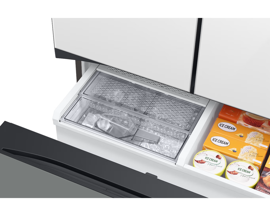 REFRIGERADOR SAMSUNG BESPOKE 24 PIES 3 DOOR FDR TWIN COOLING BLANCO/GRIS RF24BB62006MAP