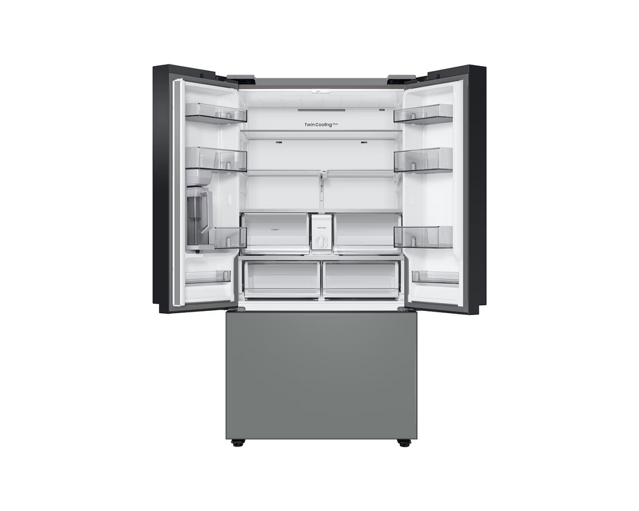 REFRIGERADOR SAMSUNG BESPOKE 24 PIES 3 DOOR FDR TWIN COOLING BLANCO/GRIS RF24BB62006MAP