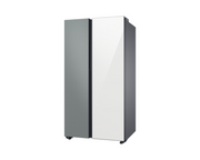 REFRIGERADORA SAMSUNG BESPOKE SIDE BY SIDE 23P³/640L BLANCO CON GRIS WIFI RS23CB700A7GAP