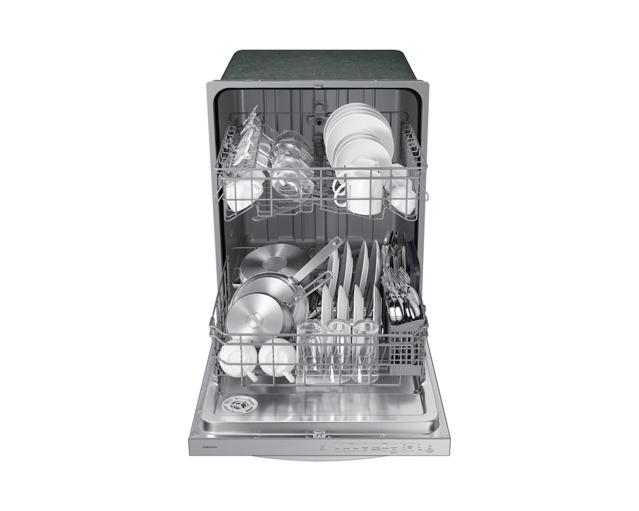 SAMSUNG DISHWASHER 53 DBA FINGERPRINT RESISTANT WITH ADJUSTABLE RACK STAINLESS STEEL DW80CG4021SRAA