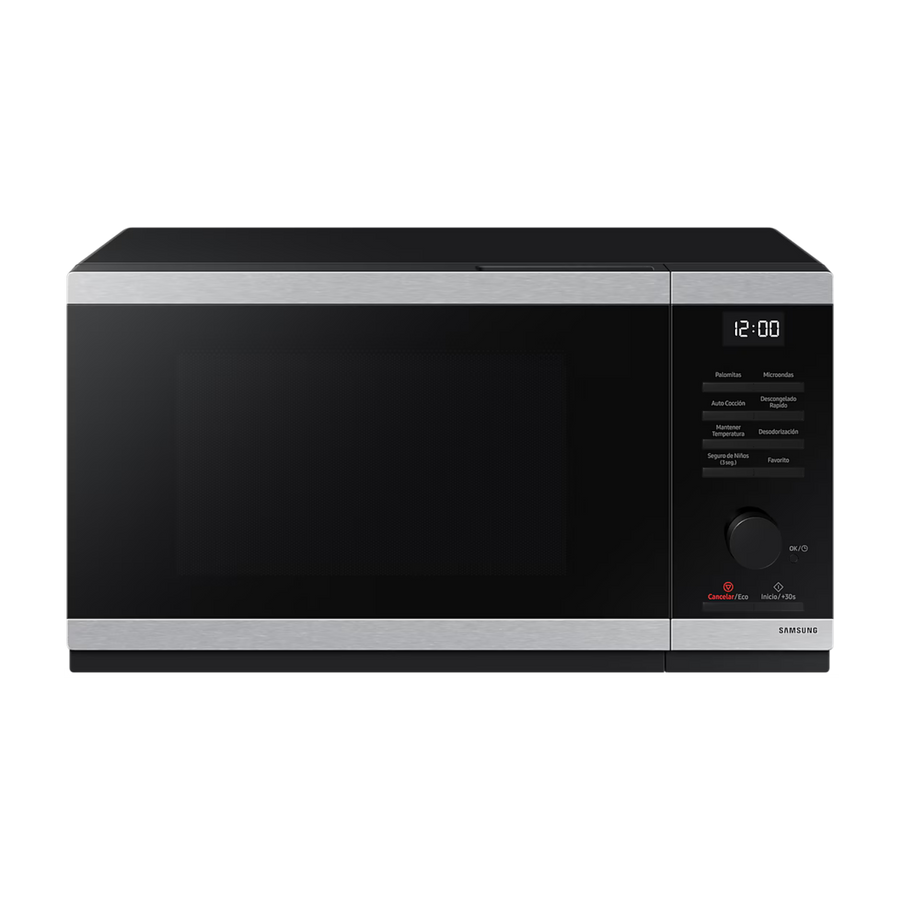 SAMSUNG 0.8 CU FT SILVER + BLACK MICROWAVE MS23DG4504ATAP