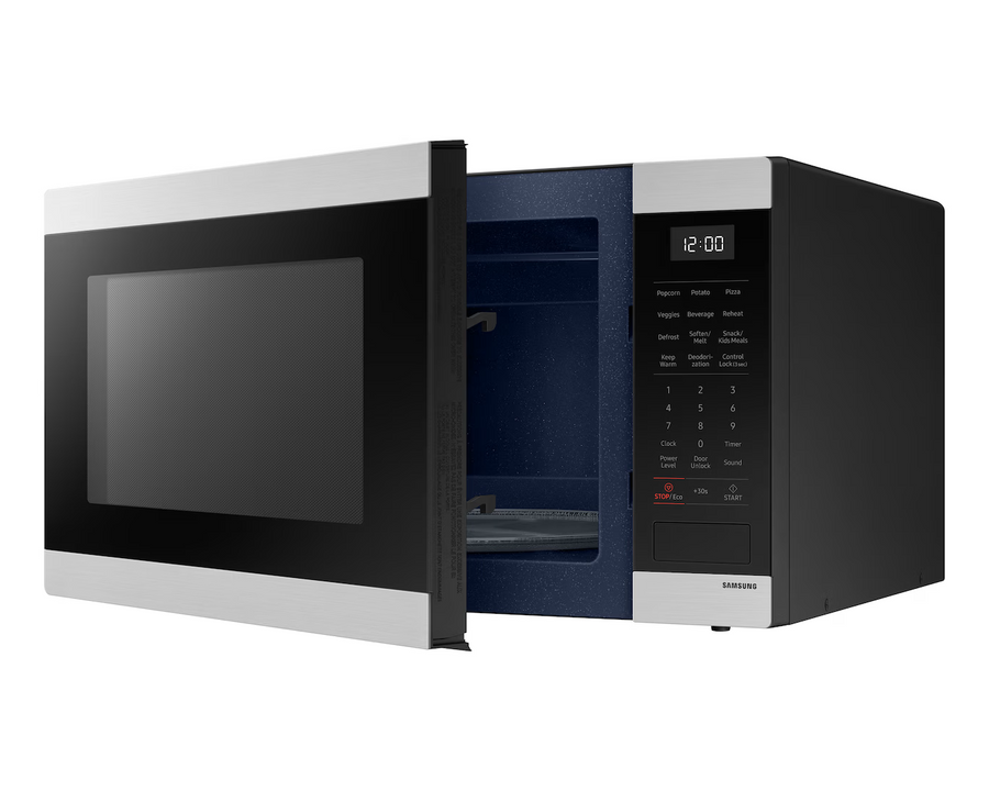 SAMSUNG MICROWAVE 1.9 CU.FT CERAMIC ENGLISH PANEL GRAY MS19DG8500SRAA