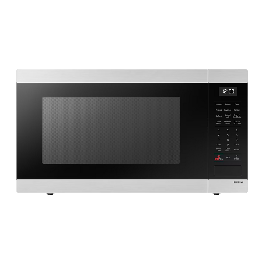 SAMSUNG MICROWAVE 1.9 CU.FT CERAMIC ENGLISH PANEL GRAY MS19DG8500SRAA