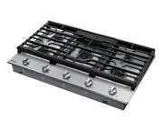 SAMSUNG GAS RANGE TOP 36" 5 BURNERS STAINLESS STEEL NA36R5310FS/AA