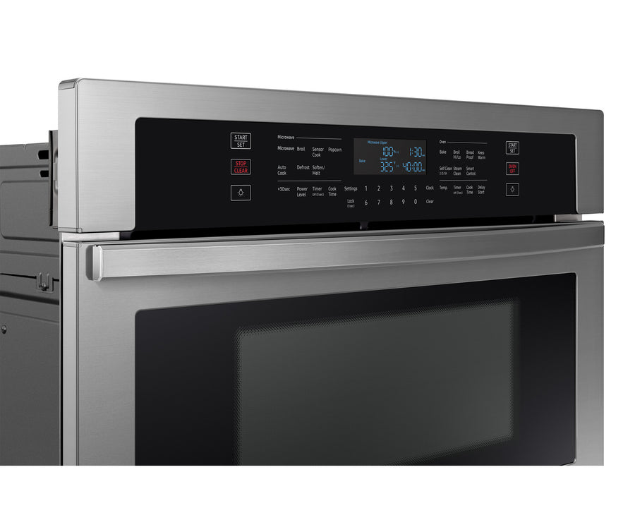 SAMSUNG 30" SMART ELECTRIC WALL OVEN WITH MICROWAVE IN STAINLESS STEEL WIFI NQ70T5511DS/AA