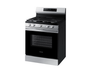 SAMSUNG 30" 5-BURNER GAS RANGE WITH 17,000 BTU DUAL BURNER, STAINLESS STEEL NX60A6115SS/AP
