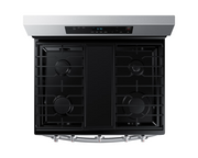 SAMSUNG 30" 5-BURNER GAS RANGE WITH 17,000 BTU DUAL BURNER, STAINLESS STEEL NX60A6115SS/AP