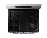 SAMSUNG 30" 5-BURNER GAS RANGE STAINLESS STEEL AND BLACK NX60B6515SS/AP