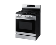 SAMSUNG 30" 5-BURNER GAS RANGE STAINLESS STEEL AND BLACK NX60B6515SS/AP