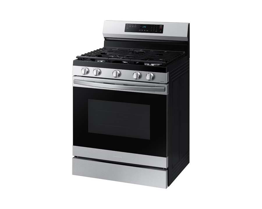 SAMSUNG 30" 5-BURNER GAS RANGE STAINLESS STEEL AND BLACK NX60B6515SS/AP