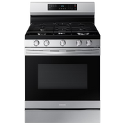 SAMSUNG 30" 5-BURNER GAS RANGE STAINLESS STEEL AND BLACK NX60B6515SS/AP