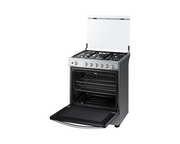 SAMSUNG GAS RANGE 6 BURNERS LARGE CAPACITY GRAY, TRIPLE POWER NX52T7522LS/AP