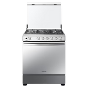 SAMSUNG GAS RANGE 6 BURNERS LARGE CAPACITY GRAY, TRIPLE POWER NX52T7522LS/AP