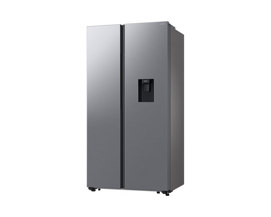 REFRIGERADOR SAMSUNG 20 PIES SIDE BY SIDE CON DISPENSADOR PLATEADA RS57DG4100M9AP