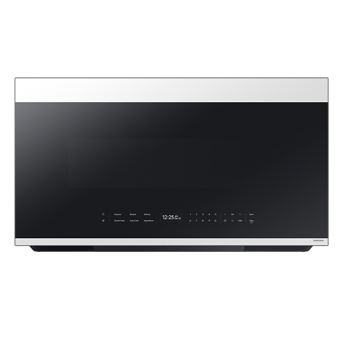 SAMSUNG OTR MICROWAVE 2.1 CU. FT. BESPOKE IN WHITE GLASS/ BUILT-IN WIFI ME21DB670012AA