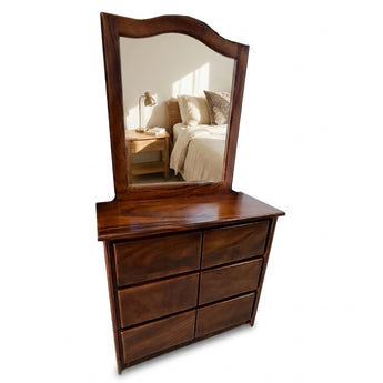 COMODA 6 GAVETAS MADERA CENIZARO