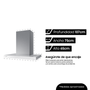 SAMSUNG 30" BESPOKE NK30CB600W12AA WHITE SMART WALL MOUNT HOOD