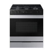 SAMSUNG BESPOKE GAS RANGE 5 BURNERS FINGERPRINT RESISTANT/STAINLESS STEEL GRIDDLE NSG6DG8700SRAX