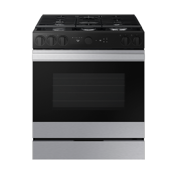 COCINA SAMSUNG BESPOKE  A GAS 5 QUEMADORES RESISTENTE HUELLAS/PLANCHA ACERO INOXIDABLE NSG6DG8700SRAX
