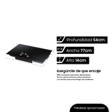 PLANTILLA ELECTRICA SAMSUNG 30" 4 SUPERFICIES DE CALOR BLACK NZ30FG5332RKAA