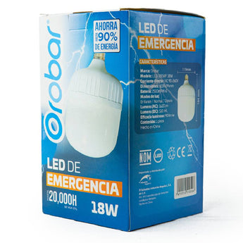 BOMBILLO LED EMERGENCIA 18W OROBAR