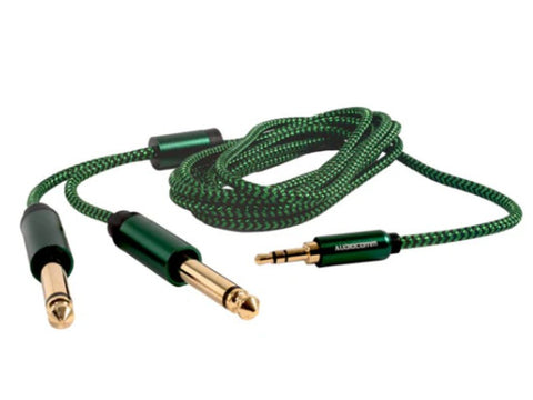 EXT "Y" PLUG 3.5 ST A 2 PLUG 1/4 MONO 1MT BLISTER